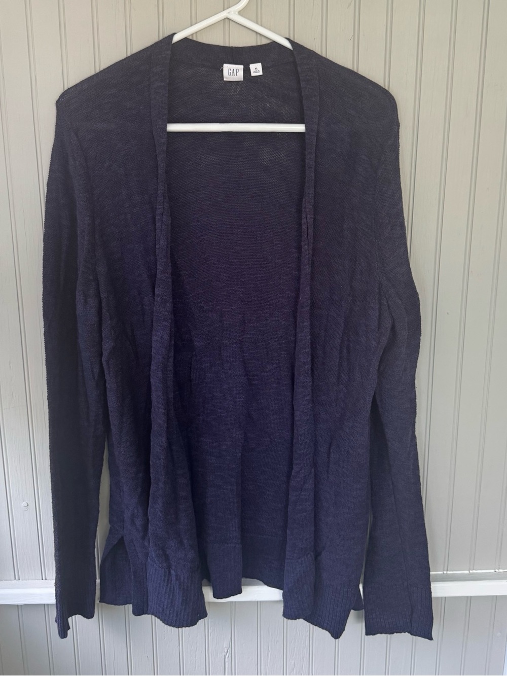 GAP Women's Open-Front Dark Navy Cardigan